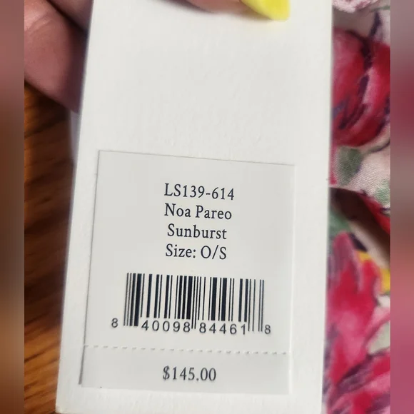 NWT LoveShackFancy Noa Pareo Sunburst Sarong Shawl Silk Cotton - Picture 5 of 8